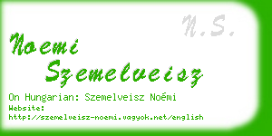 noemi szemelveisz business card